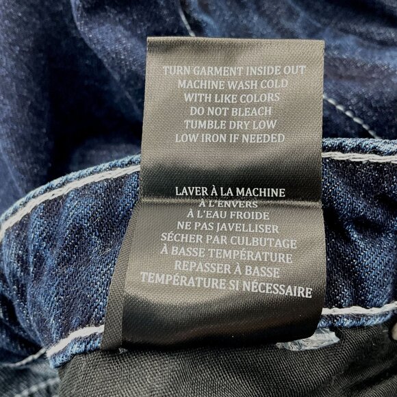 BLANKNYC Dark Wash Contrast Stitch Denim Maxi Skirt With Front Slit Size 28 - Picture 7 of 8